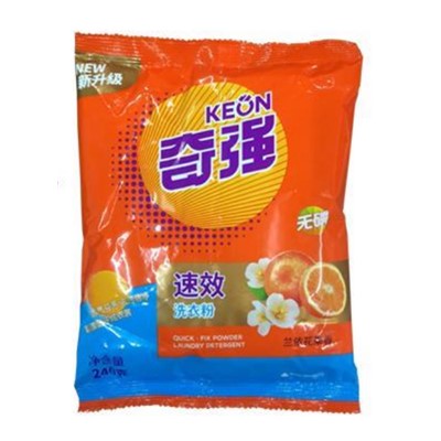 奇强（keon）K2400 洗衣液/洗衣粉 240g  洗衣粉 洁净透亮除菌  1袋